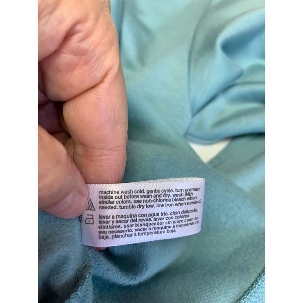 Three Dots Nile Blue 1/4 Zip Top Size L - Picture 11 of 13